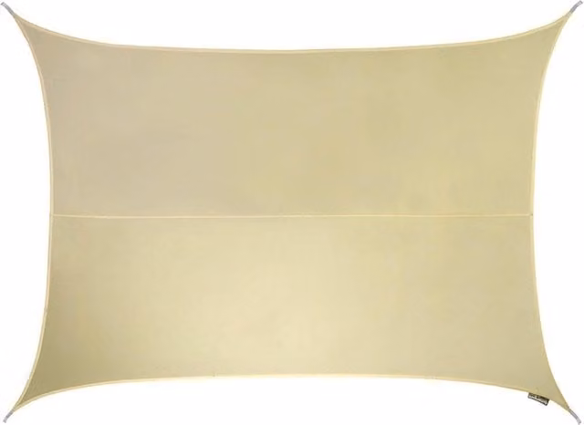 Primrose Off-White Water Resistant Rectangular Patio Sun Shade Sail with 96.5% UV Block, W x D: 6 x 5 m
