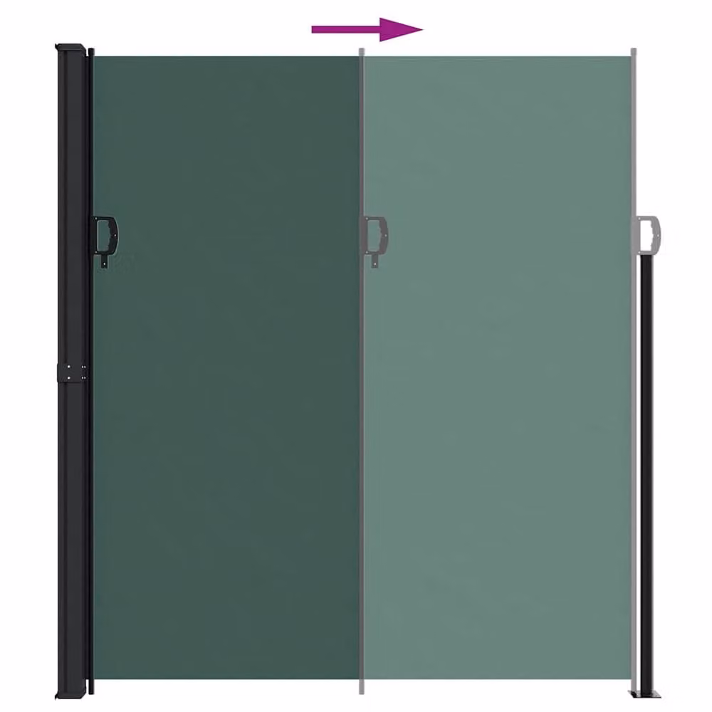 Berkfield Home Retractable Side Awning in Dark Green, W/H: 300 x 220 cm – 4