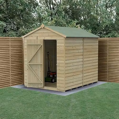 Forest Garden Brown Apex Wooden Shed with Pressure Treated Shiplap – 2