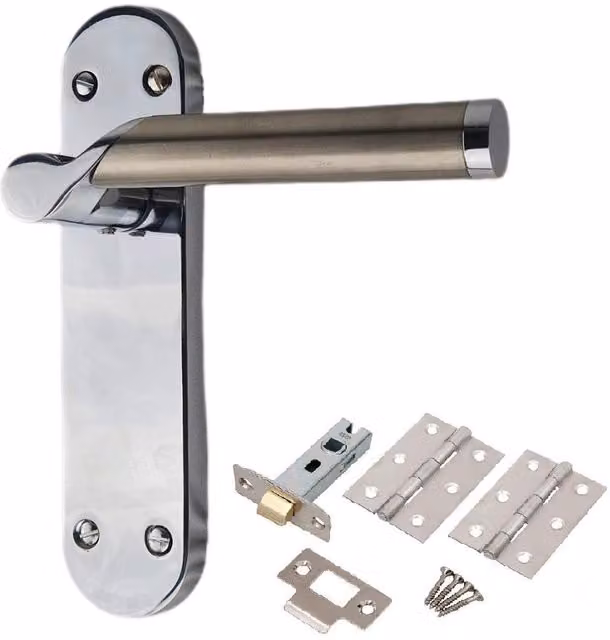 Golden Grace Chrome and Silver Plate Door Handles