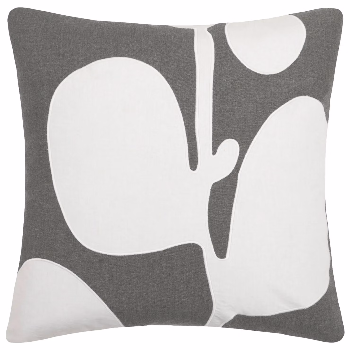 Voyage Maison Betel Floral Feather Filled Cushion in Grey, 50 x 50 cm – 2