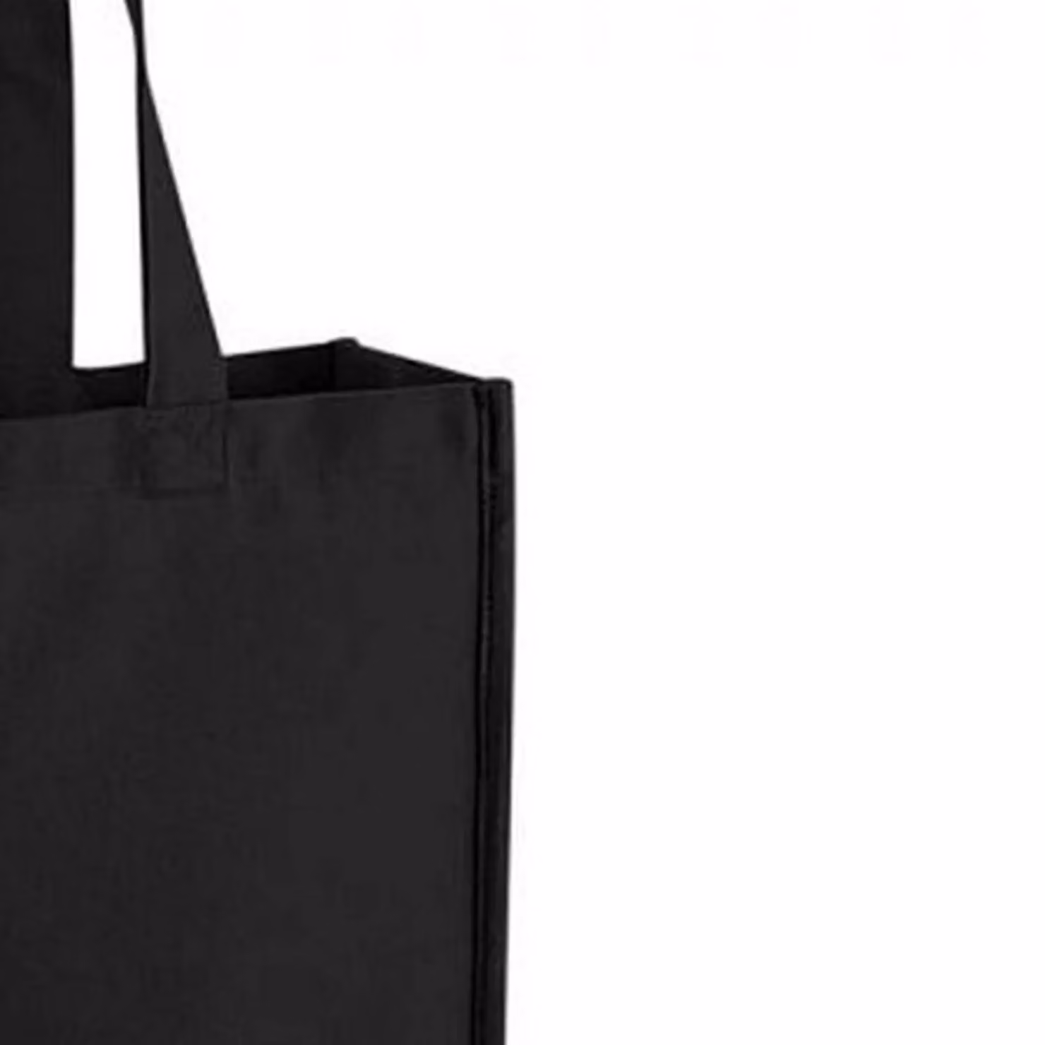 Westford Mill Gallery Canvas Tote Bag in Black, W/D/H: 42.0 x 39.0 x 13.0 cm – 2