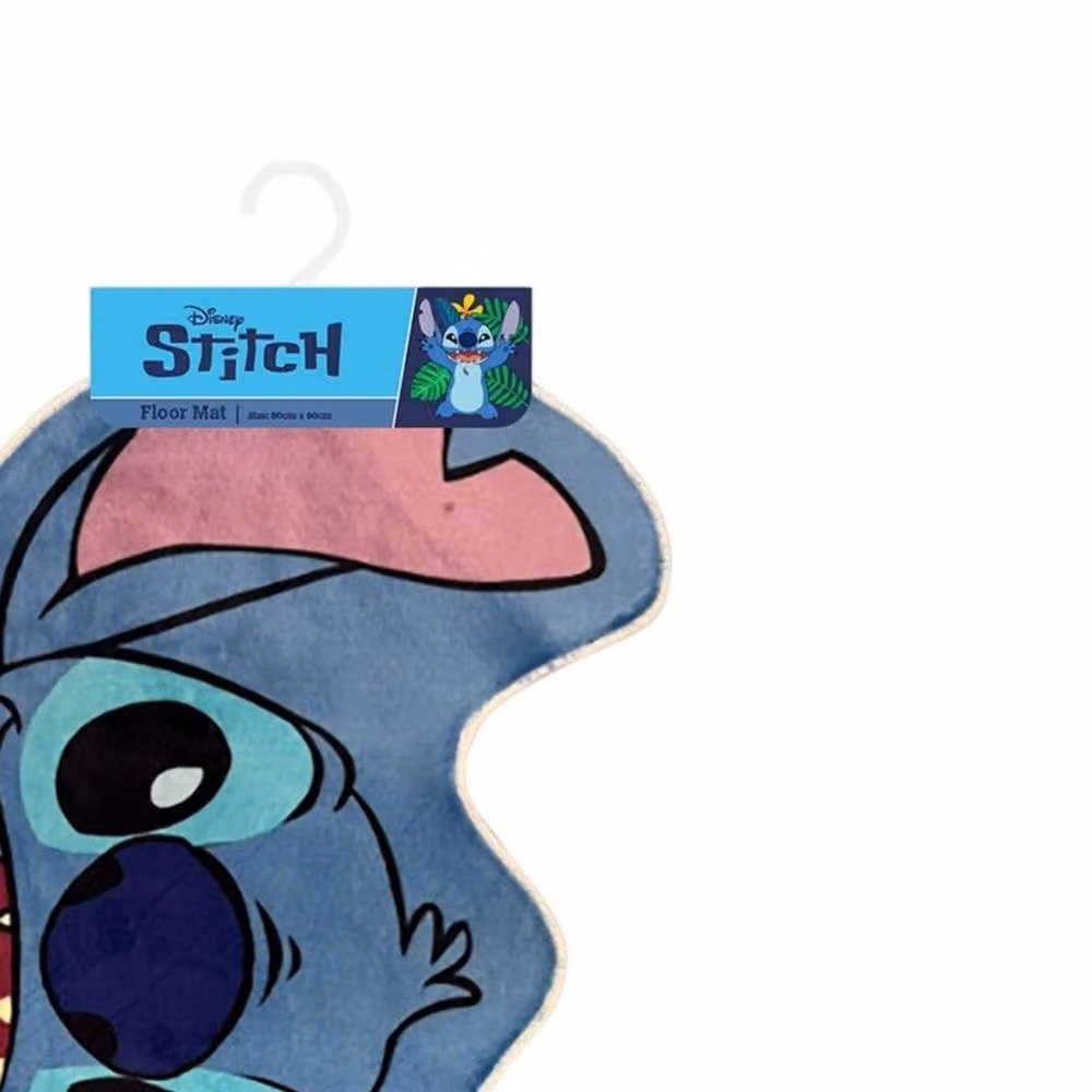 Lilo & Stitch Graphic Round Door Mat in Blue, Diameter: 80 cm – 2