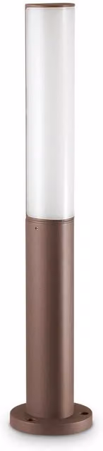 Ideal Lux Etere Integrated LED Outdoor Bollard Lamp in Brown