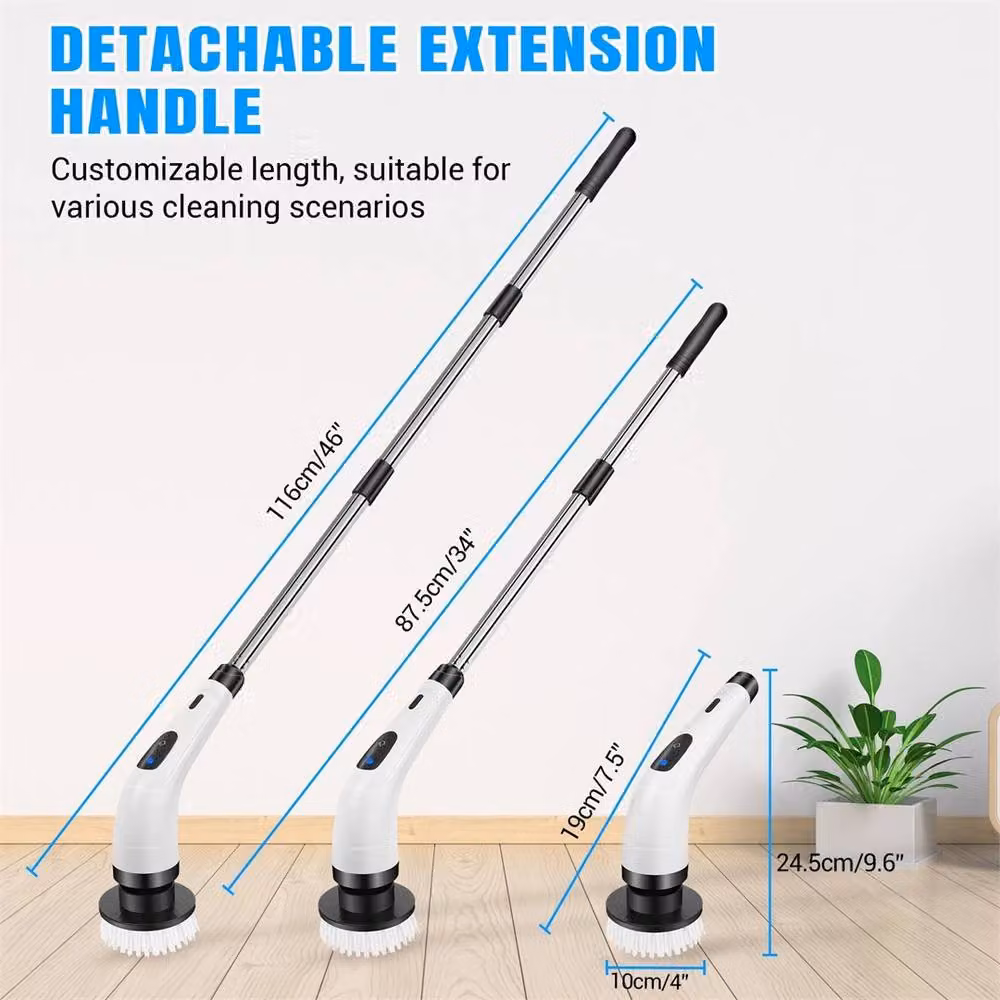 SPETLEK 7 in 1 Cordless Electric Spin Scrubber Cleaning Brush in White – 2