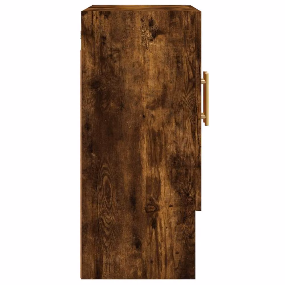 Berkfield Home Wall Mounted Smoked Oak Cabinet in Brown, W/D/H: 60 x 31 x 70 cm – 5