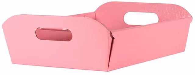 Kingsbury Gifts Small Pink Cardboard Hamper Gift Box with Handles