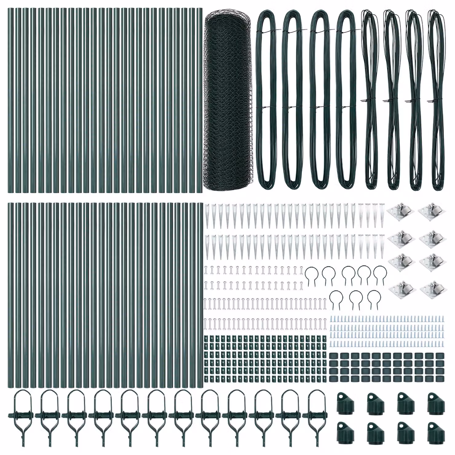 Berkfield Home Green Hexagon Steel Fence, 1 x 100 m – 2