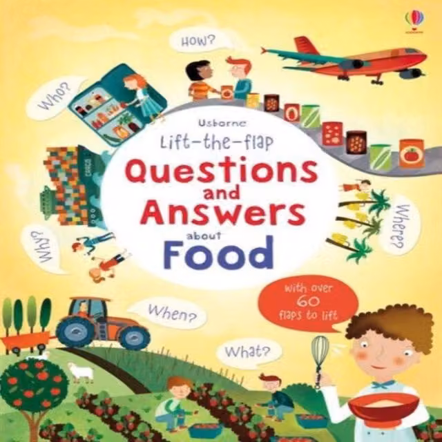 Katie Daynes Lift-the-flap Questions and Answers about Food Multicolour Cardboard Board Book