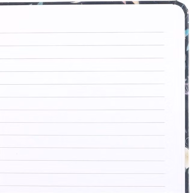 KDMK Midnight Owl A5 Lined Notebook with Gold Accents in Blue and Multicolour