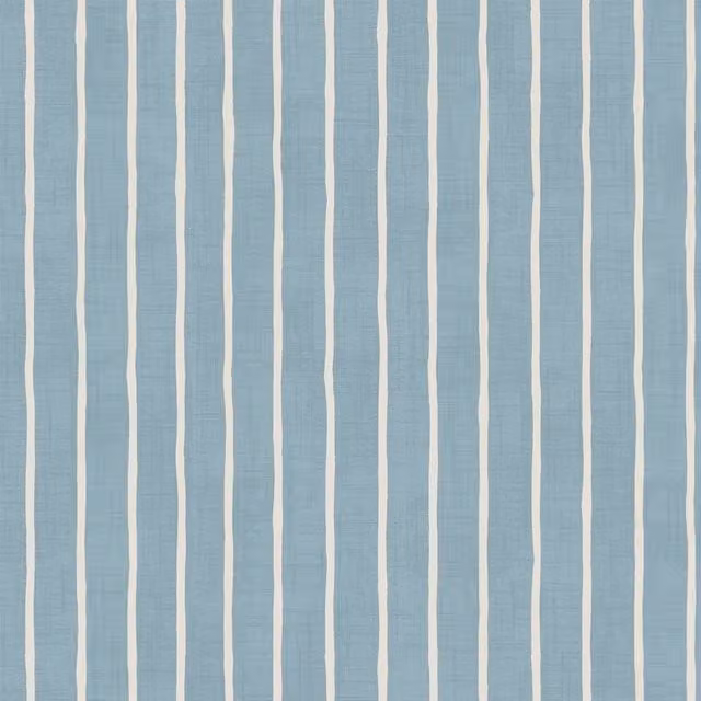 iLiv Pencil Stripe Fabric in Ocean Blue