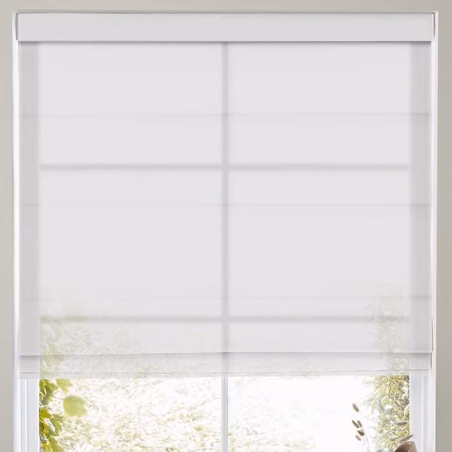 Terrys Felicity Sheer Voile Made to Measure Roman Blind in White