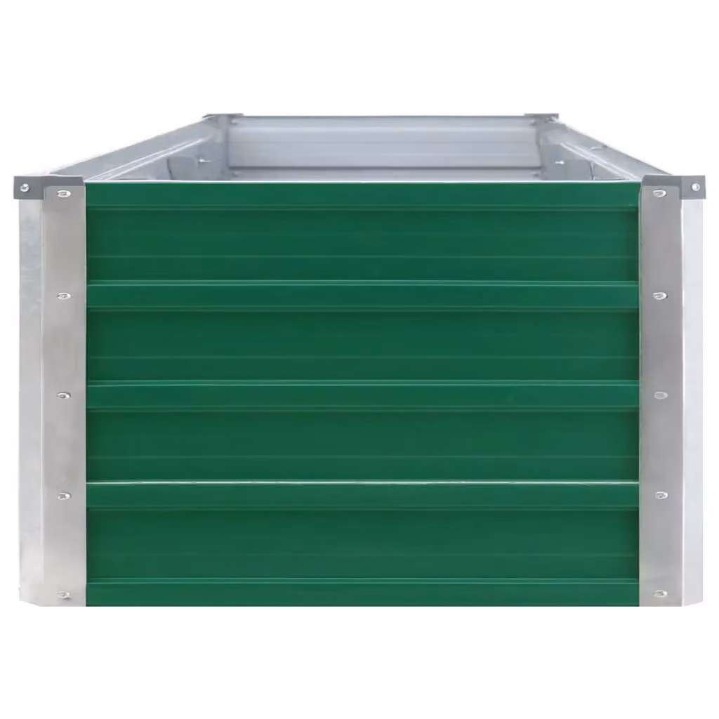 Berkfield Home Garden Raised Bed in Green Galvanised Steel, W: 320 cm, D: 40 cm, H: 45 cm – 3