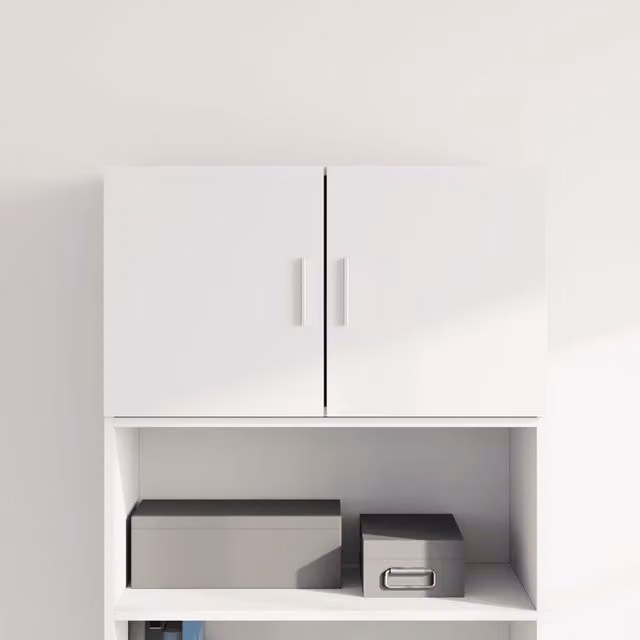 Berkfield Home White Wall Mounted Cabinet W/D/H: 70 x 42.5 x 40 cm