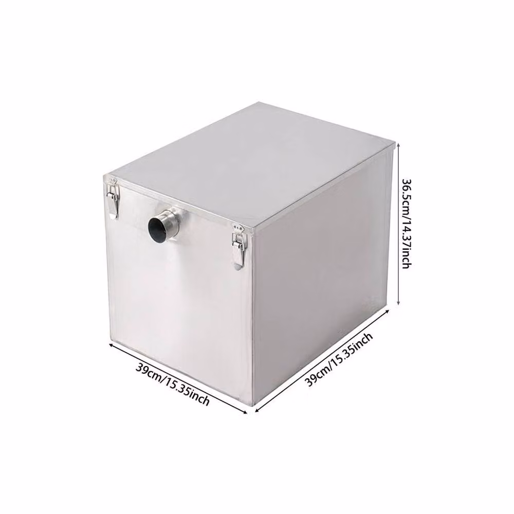 PAWNORA 55 Litre Silver Stainless Steel Kitchen Sink Grease Trap – 2