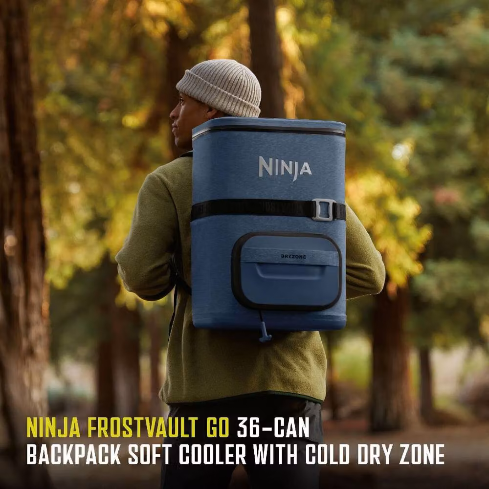 Ninja FrostVault Go 23L Portable Soft Cooler Backpack, Blue, FF136EUUK – 3