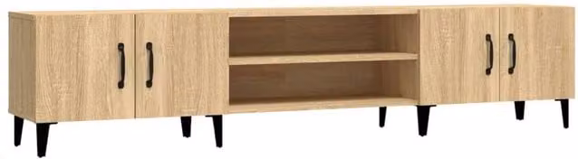 Berkfield Home Sonoma Oak TV Cabinet in Brown, W/D/H: 180 x 31.5 x 40 cm – 1