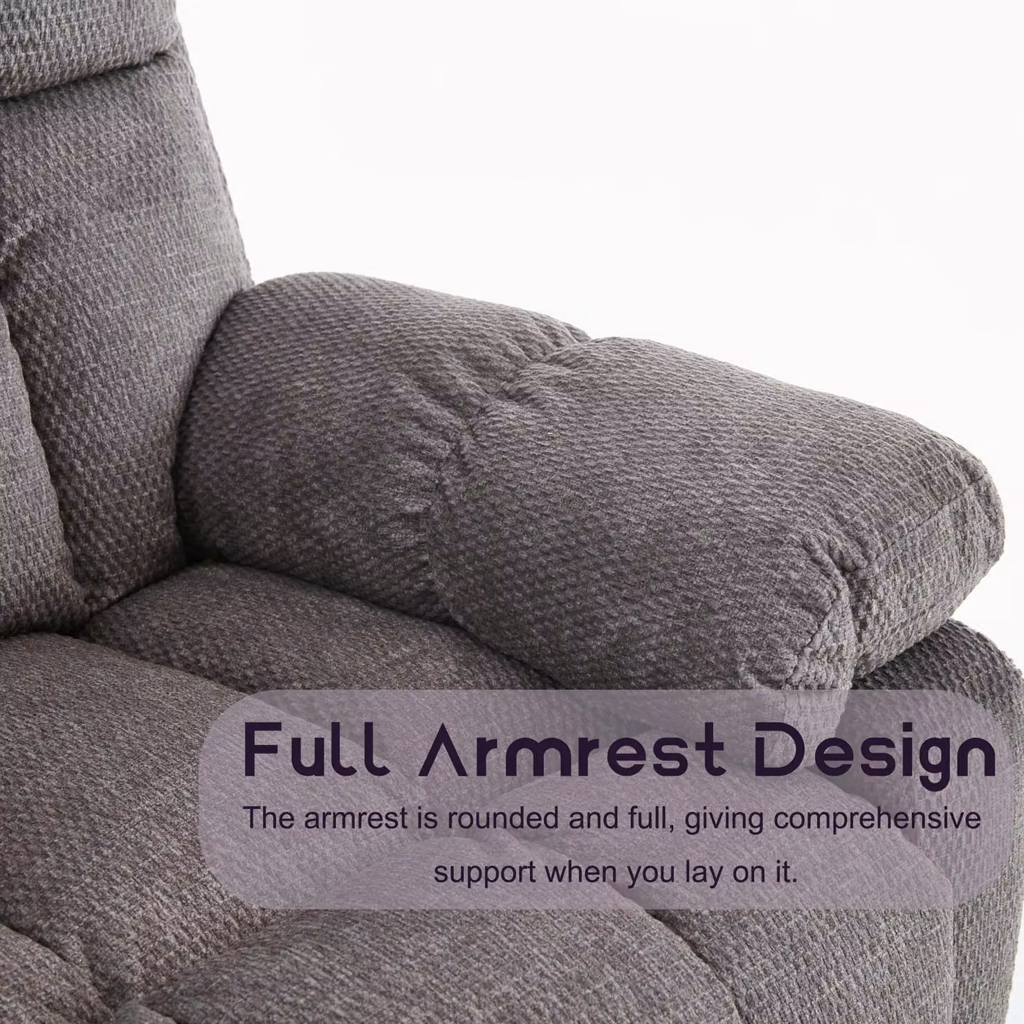 FURNITURE ONE Grey Fabric Manual Recliner Sofa Set with 2 Seater and 3 Seater Sofas – 4