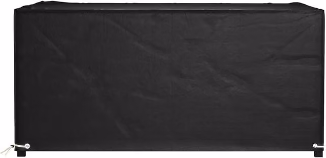 Berkfield Home Durable Rectangular Garden Furniture Cover with 8 Eyelets, Black, W/D/H: 180 x 135 x 80 cm