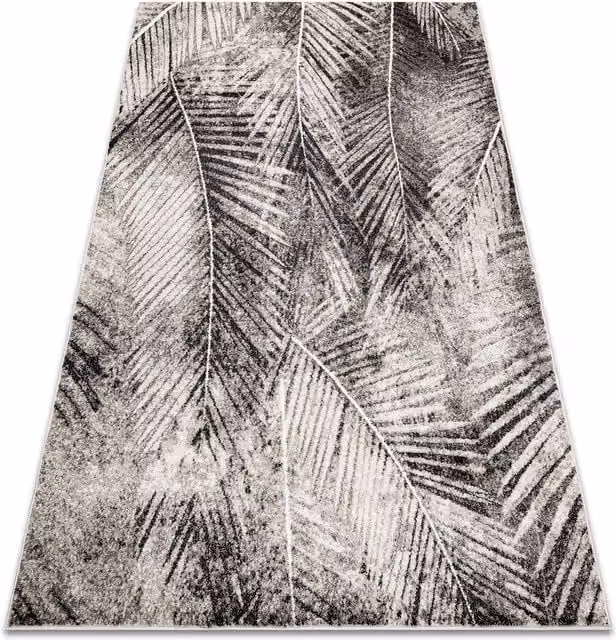 RugsX Mateo Grey Floral Modern Rug, W: 80 cm, L: 150 cm