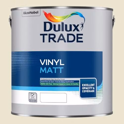 Dulux Water Based Low Emission Matt Vinyl Paint, Multicolour, 2.5 l