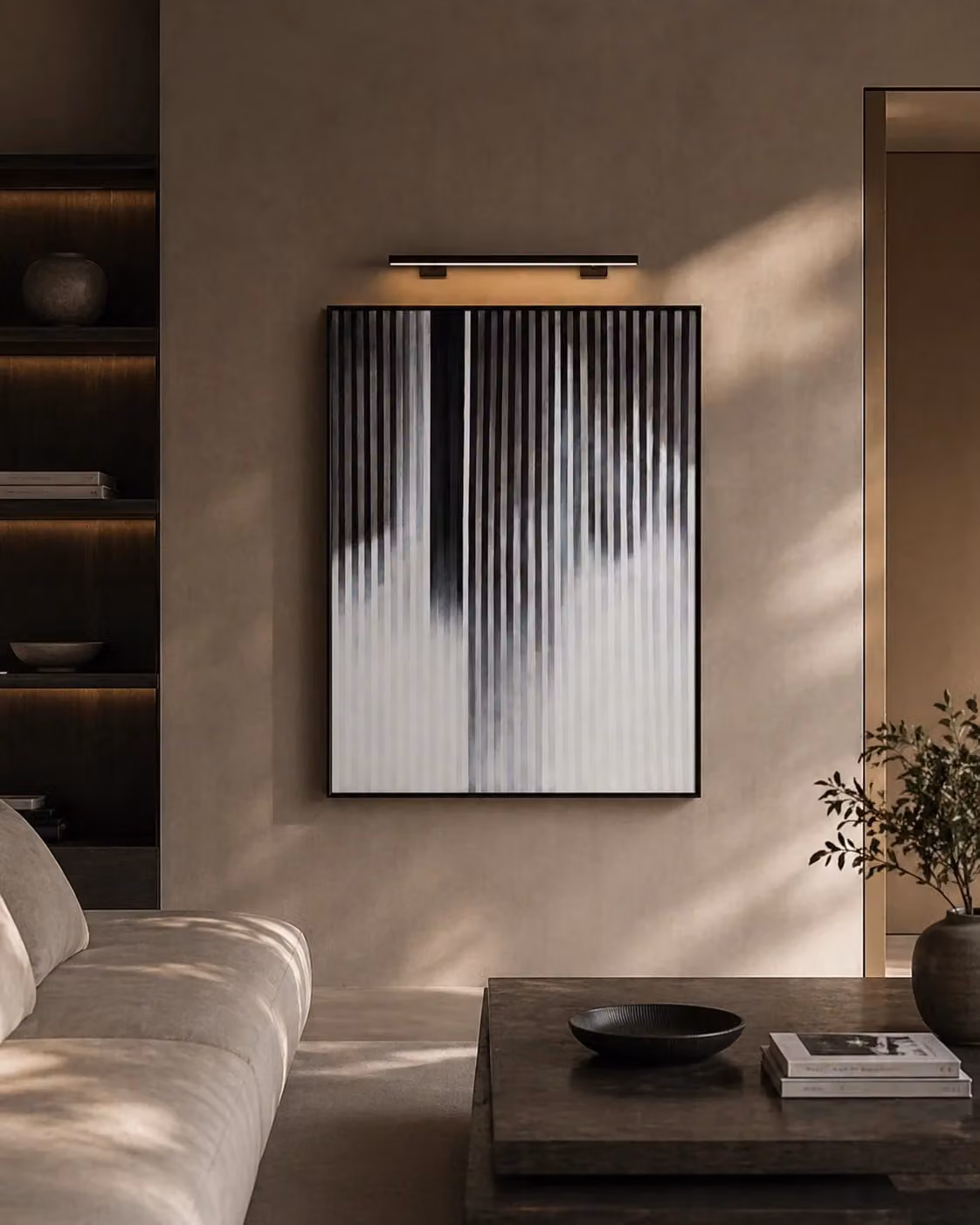 Tommy Franks Lattice I Modern Abstract Geometric Black Wall Artwork W: 120 cm, H: 100 cm
