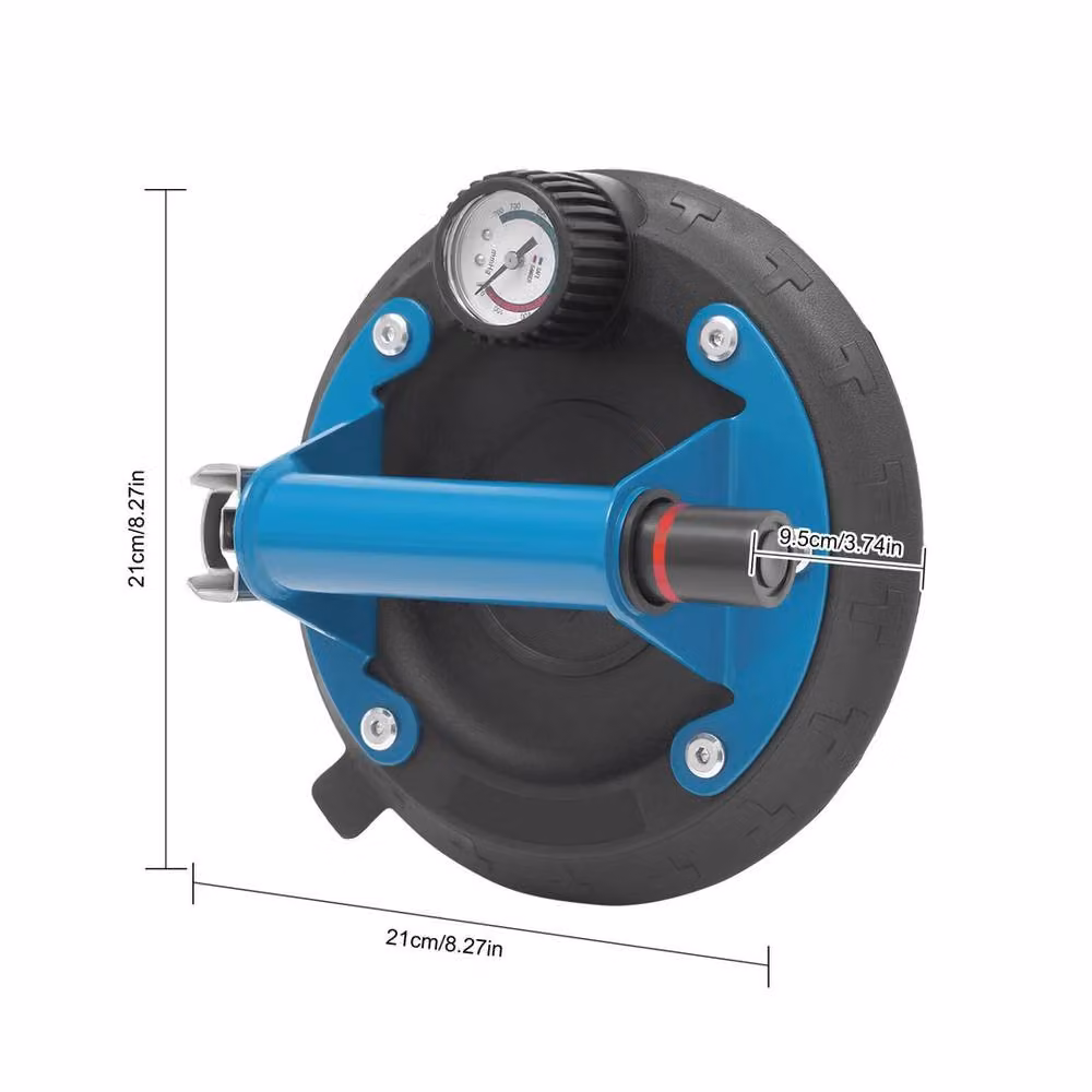 VOGREX 8-Cup Vacuum Lifter for Glass and Granite, Blue – 2