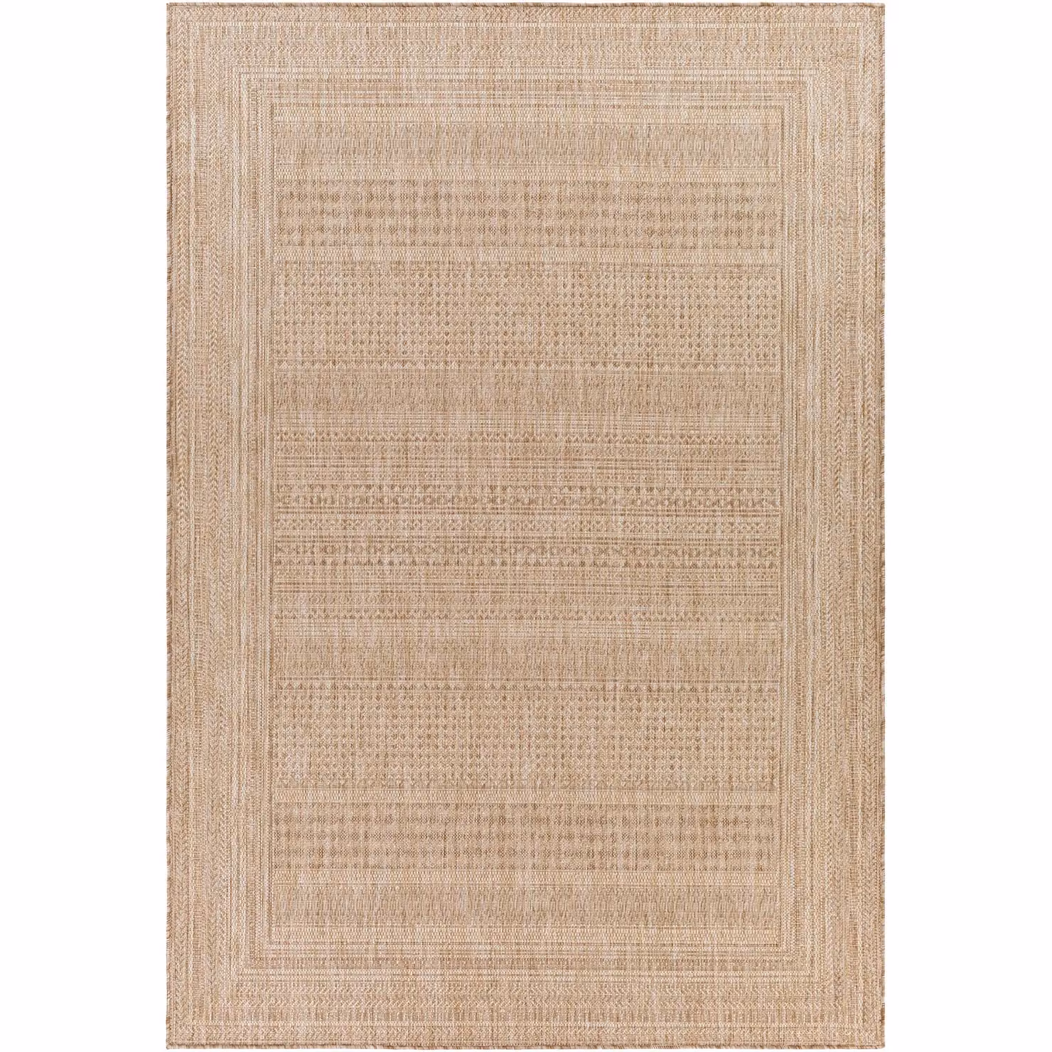 Livabliss Tuareg-Global Blue, Beige and Ivory Graphic Indoor and Outdoor Rug, W: 200 cm, D: 275 cm – 2