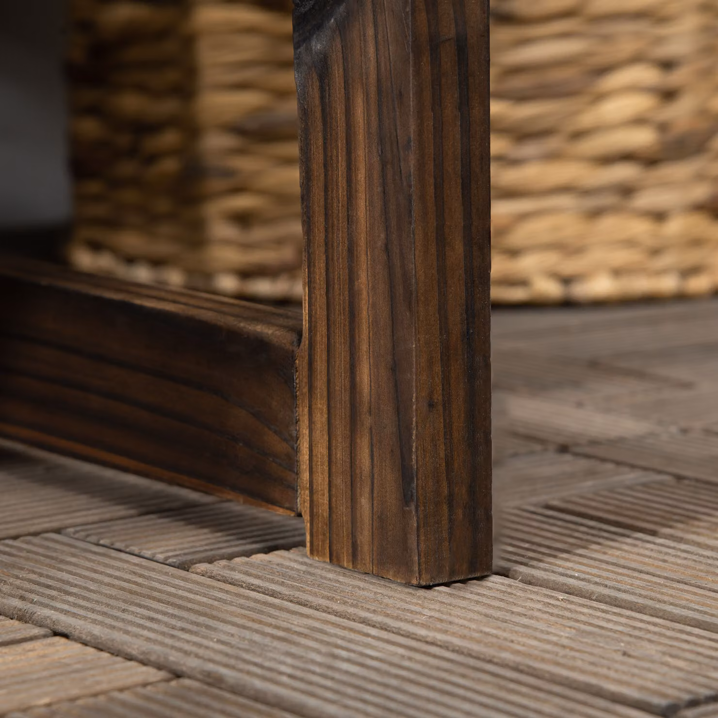 Outsunny Two Seater Wooden Garden Bench in Brown Rustic Finish – 8