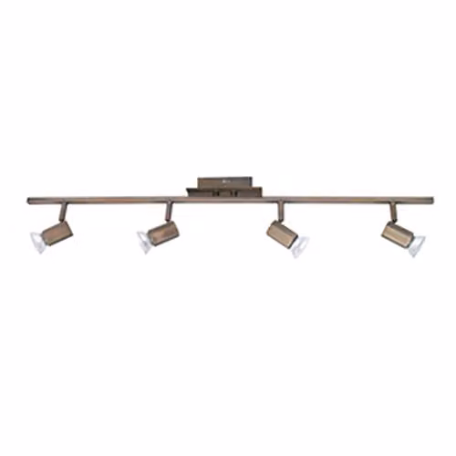 Netlighting Linea Verdace 4 Light Adjustable Ceiling Spotlight Bar in Bronze