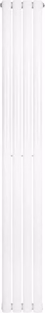 Monstershop Oval Single Column Steel Radiator, White, H 180 cm x W 24 cm