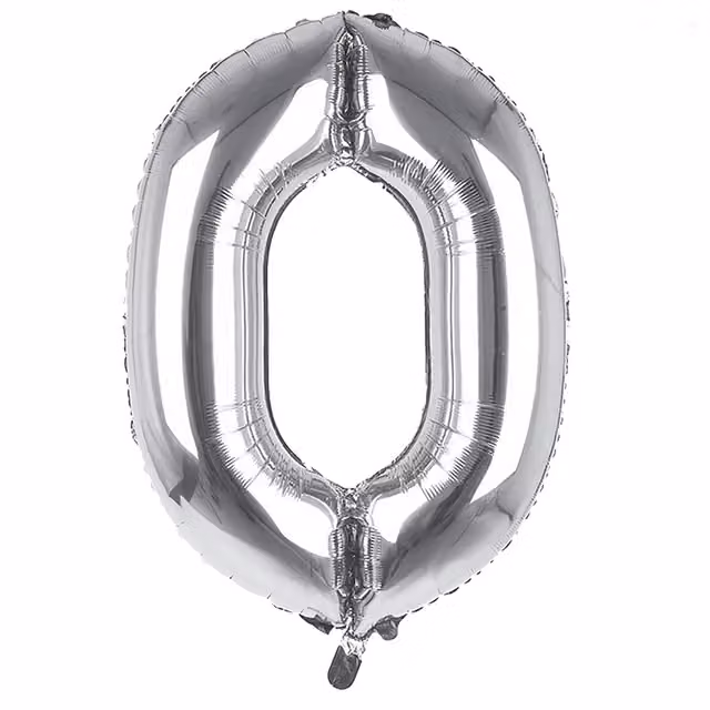 Sensations Giant Silver Number 6 Foil Balloon