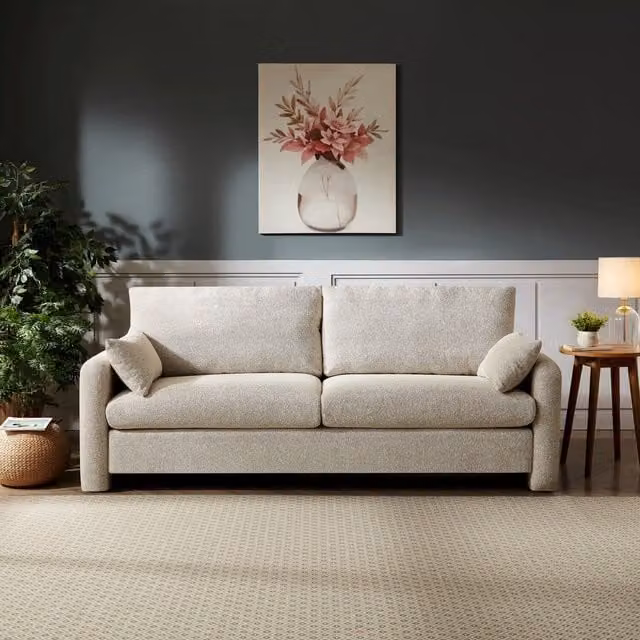 Artemis Home Shorewood 3 Seat Fabric Sofa in Beige