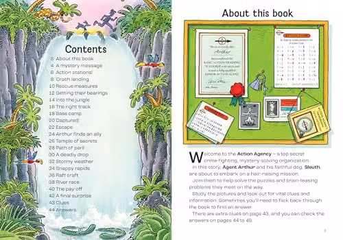 Usborne Agent Arthur's Jungle Journey Puzzle Adventures Multicolour Paper Book – 2