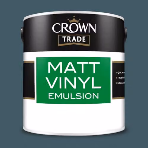 Crown Trade Endeavour Matt Vinyl Dispersion Paint, Multicolour, 2.5 l – 2