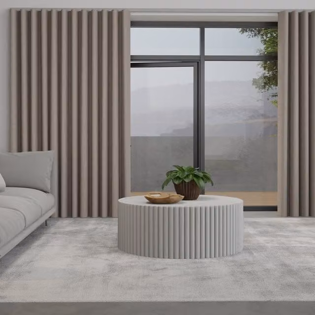 Terrys Iowa Silk Essence Made to Measure Wave Blackout Curtain in Pewter