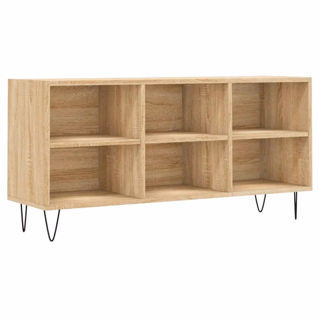 Berkfield Home TV Cabinet in Sonoma Oak Brown, W: 103.5 cm, D: 30 cm, H: 50 cm – 2