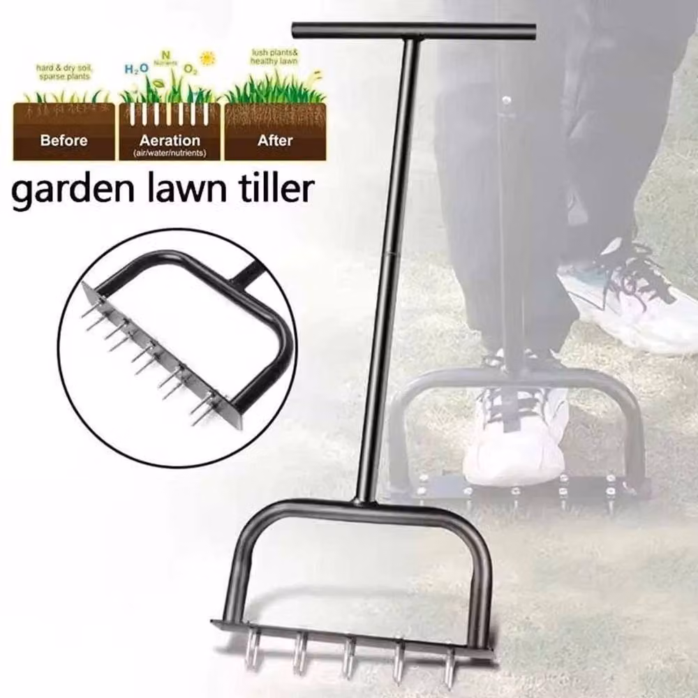 Kelvenix Manual Metal Lawn Grass Aerator Tool in Black – 3