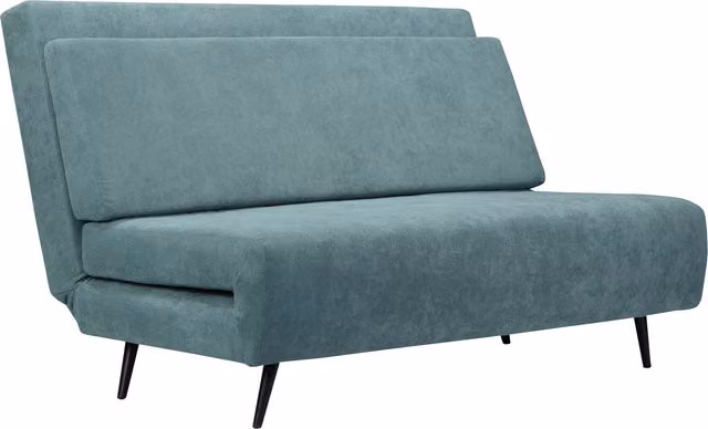 Dorel Mallory Click Clack Sofa Bed in Petrol Green Microfibre