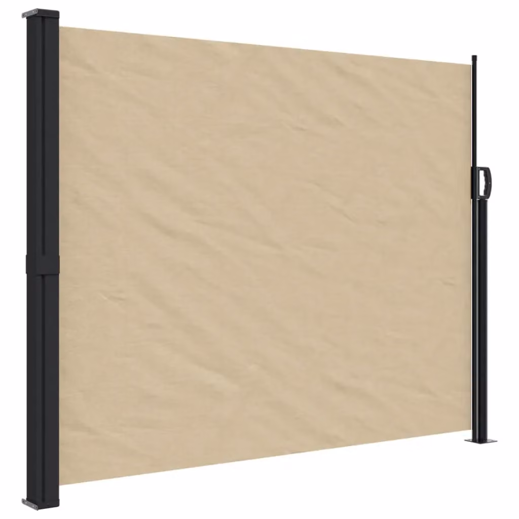 Berkfield Home Retractable Side Awning in Beige, W/H: 300 x 160 cm – 2