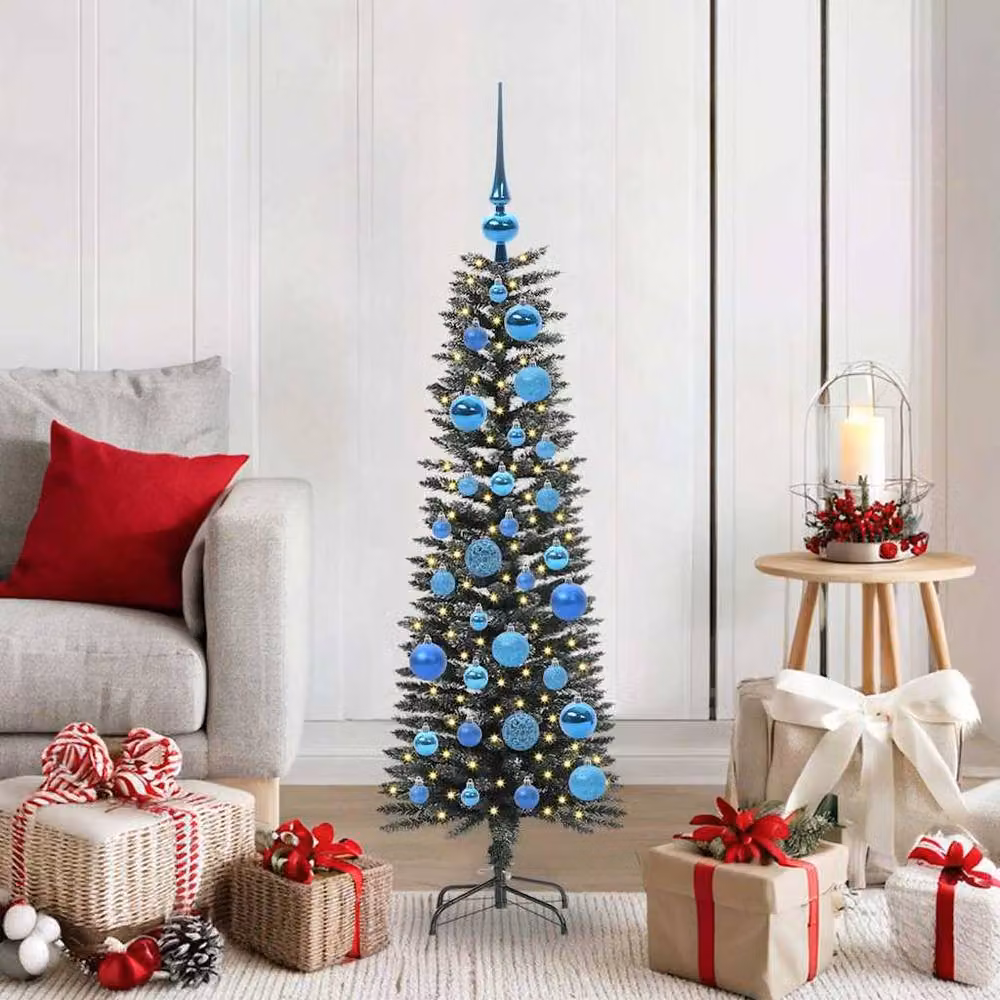 Berkfield Home Elegant Green Artificial Christmas Tree with Stand H 120 x W 40.5 x D 40.5 cm – 2