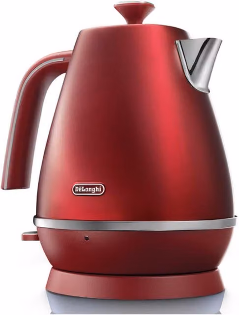 De'Longhi Distinta Flair Stainless Steel Kettle in Red