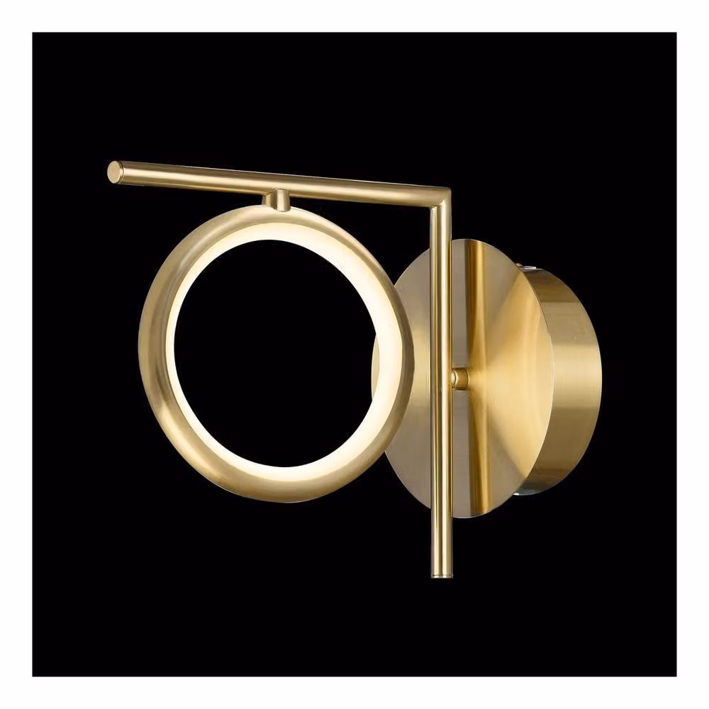 Netlighting Olimpia LED Wall Light in Gold, 8W, 3000K, 600lm, IP20 – 2