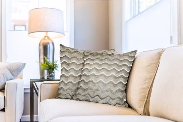 NewEdgeBlinds Sinead Grey Chenille Square Cushion Cover