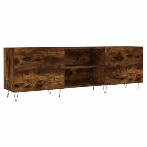 vidaXL Industrial TV Cabinet in Brown Oak and Metal – 1