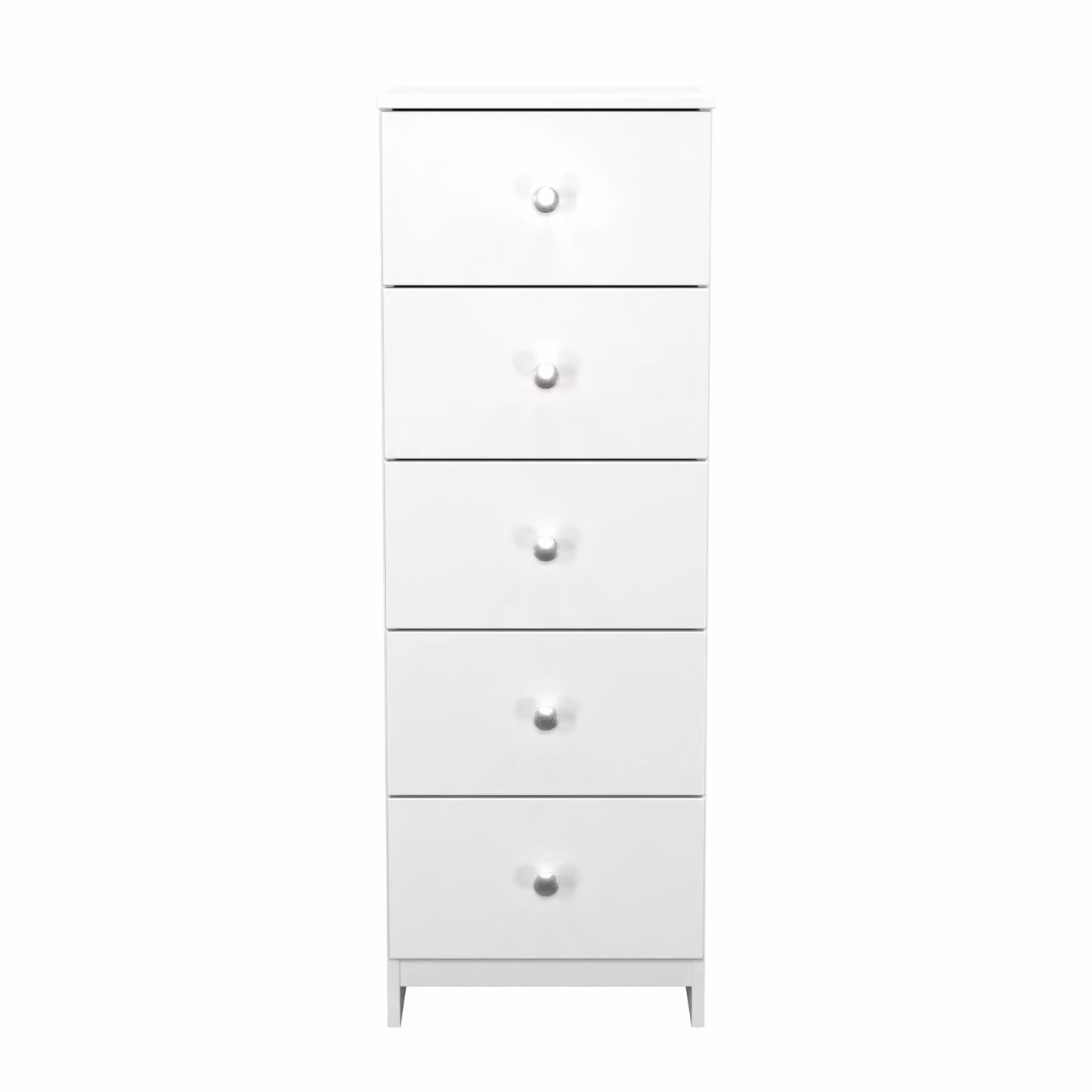 2 U Newlyn 5 Drawer Tall Bedside Chest in White, Ready Assembled – 2