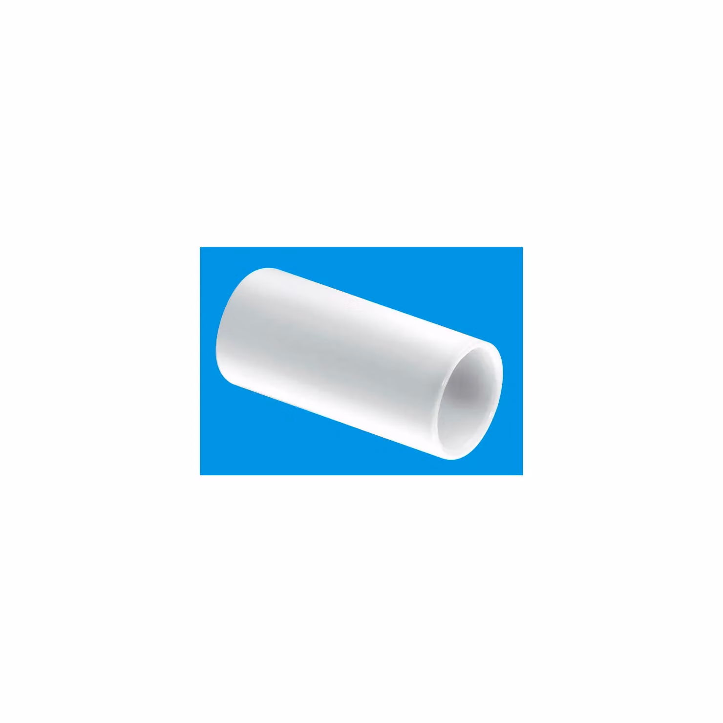 McAlpine 3/4 inch Pushfit Straight Overflow Connector Coupling in White – 2