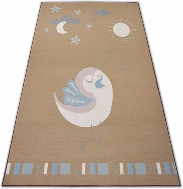 RugsX Loko Rectangular Rug in Beige, W: 120 cm, D: 170 cm