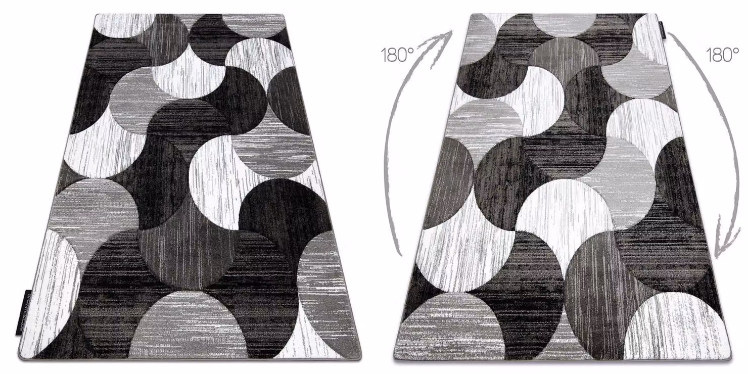 RugsX TR Geometric Grey Modern Rug, W: 80 cm, L: 150 cm – 2