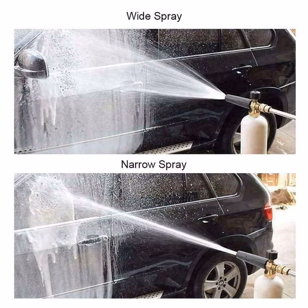 Kelvenix 1/4 inch High Pressure Washer Foam Bottle with Water Gun and 5 Nozzles, Black – 4